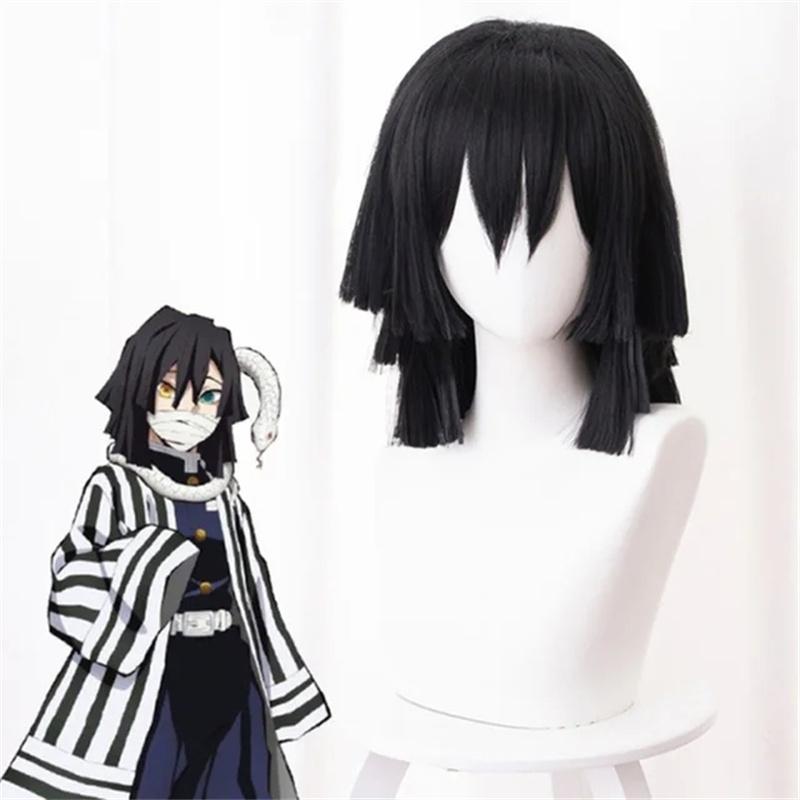 Nieuwe Iguro Obanai Cosplay Kostuum Volwassen Anime Yaiba Tanjirou Halloween Kostuums Kleding Pruik Set XL