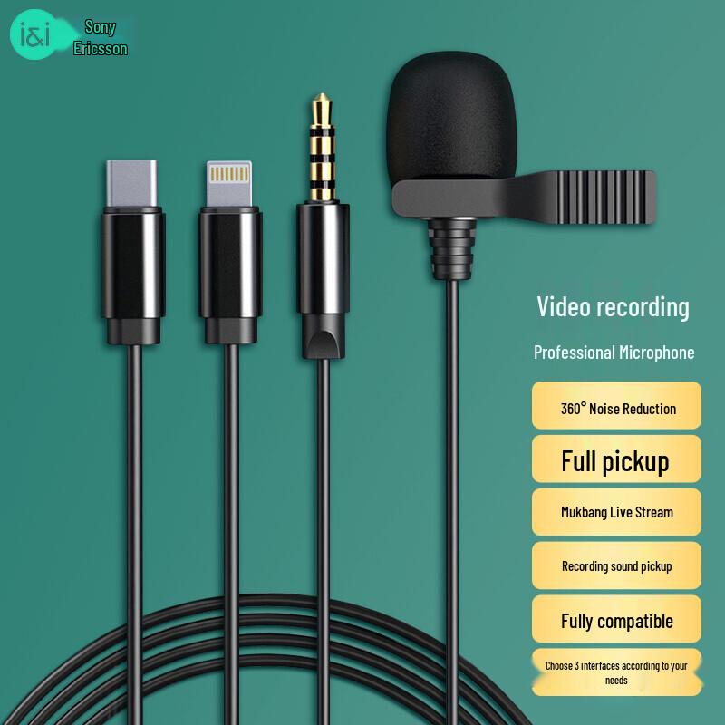 Soaiy WS10C Wired Lavalier Microphone