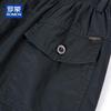 ROMON Men's Cotton 3/4 Drawstring Casual Shorts