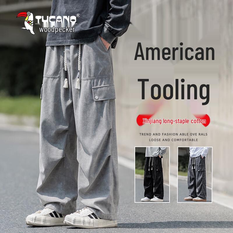 Tucano Men's Casual Loose Straight Cargo Pants