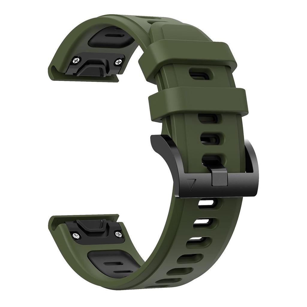 Zweifarbiges Silikonarmband mit Schnellverschluss für Garmin Fenix 8/7/7X Pro und Fenix Gen 2