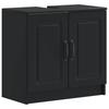 2 Piece Bathroom Cabinet Set UTRECHT Black Engineered Wood