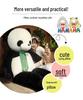 Adorable Giant Panda Plush Toy - Black & White Comfort Doll for Kids