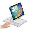 Rotating Keyboard Case for 2022 iPad 2025 iPad with Touchpad and Compatible with iPad 10 and with Trackpad and Silver 360-Degree (10th Generation) /