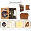 Wolf Pack Round Wooden Puzzle: Educational Irregular Shape Toy, Decorative Painting, Decompression Puzzle, and Money Box Gift.