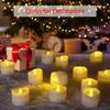 6/12Pcs Flameless LED Candle Lights Creative Wishing Led Tea Lamp Warm White Halloween Wedding Christmas Decoration Candle Light