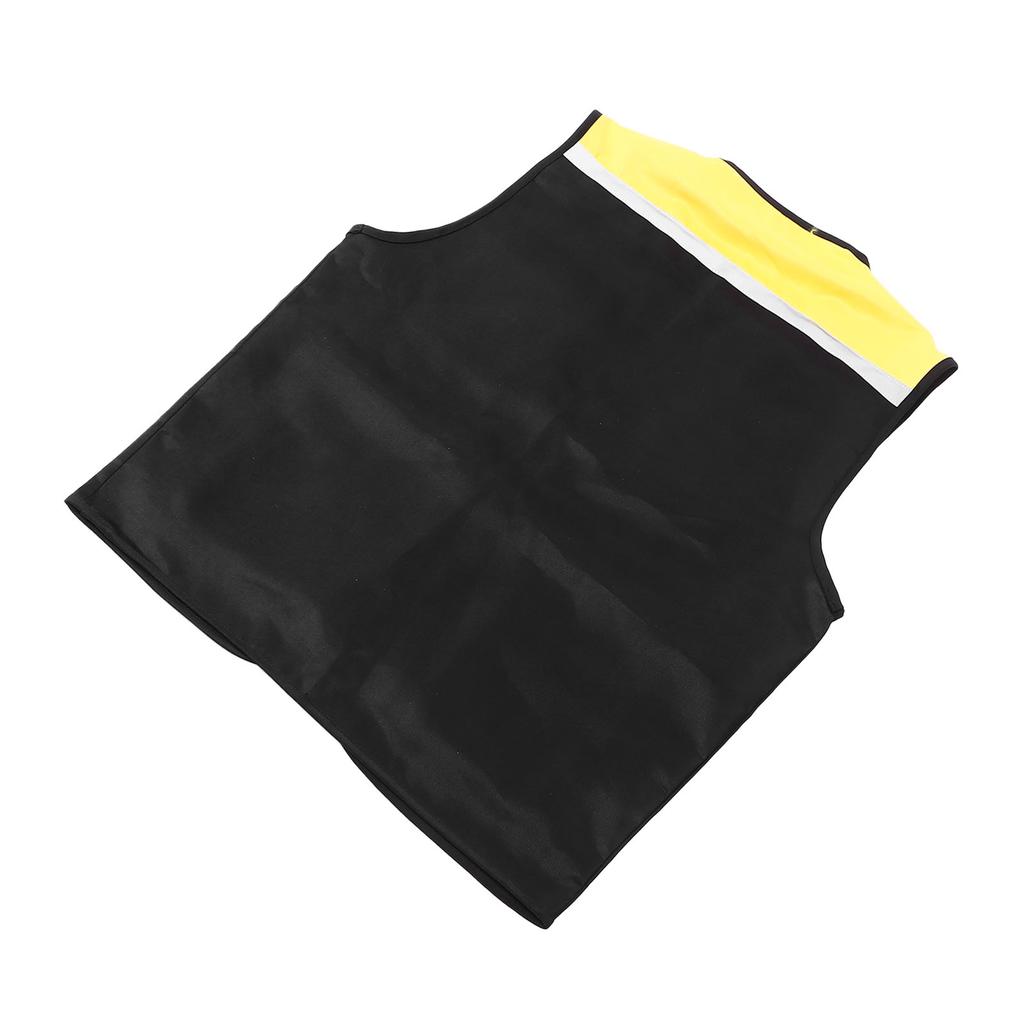 Work Vest Reflective Multi Pockets Practical Engineer Vest for Construction Site Mechanical Operation Black 3xl