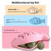 Cat Toys for Self-entertainment and Boredom, Cat-mint Silicone Fish, Kitten Cat Teaser, Kitten Teething, Pet Cat Supplies