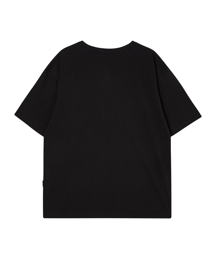 THE GREEN LAB Green Vibes Mini Point Graphic Short Sleeve T-Shirt [Black]