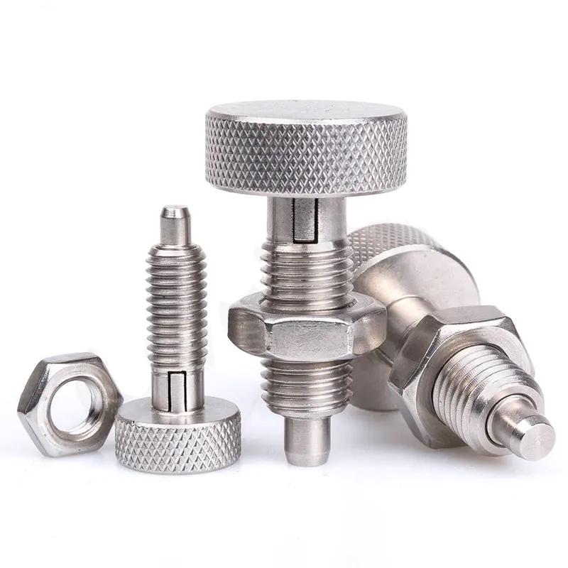 M6/M8/M10/M12/M16 Stal nierdzewna 304 Pokrętła radełkowane Tłoczki Tłoczki sprężynowe Śruby samohamowne Z śrubami i nakrętkami