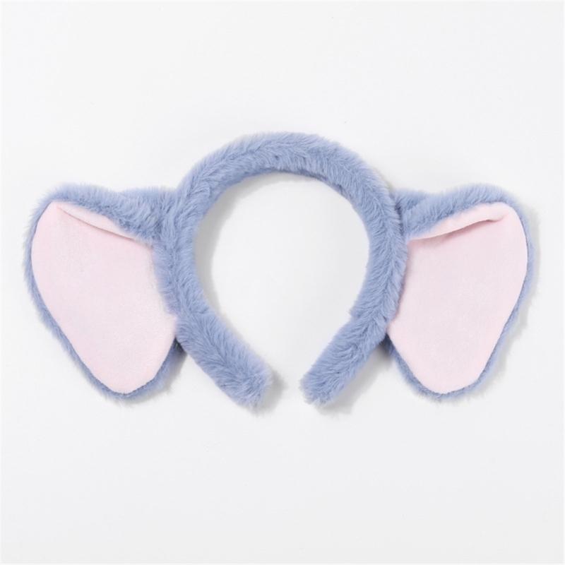Plush Elephant Cartoon Headband for Kids Hairpieces Headwear Soft Hair Accessory for Makeup and Skincare