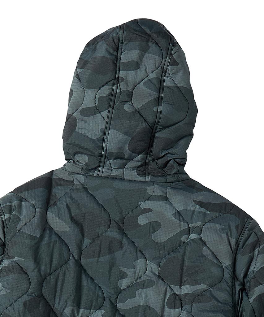 Travel Camo Light Quilted Jacket Green