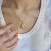 Shine Brushed Luxury Inlay Diamonds Exquisite Flower Necklace Classic Design and Charm Pendant Wedding Engagement Jewelry