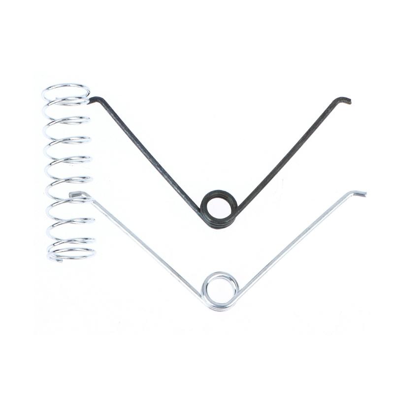 10 resortes de compresión de acero inoxidable redondos en forma de V para jardinería.