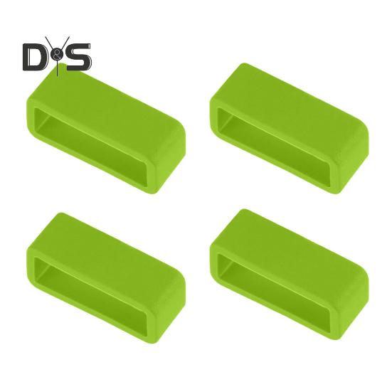 

4 шт. 12/14/16/18/20/22/24/26 мм силиконовый ремешок для часов петля держатель ремешка для наручных часов петля застежка для смарт-часов сменные аксессуары 18mm трава зеленый