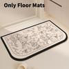 Mud Contemporary Diatom Washroom Floor Mats Bathroom Material Spaces Living