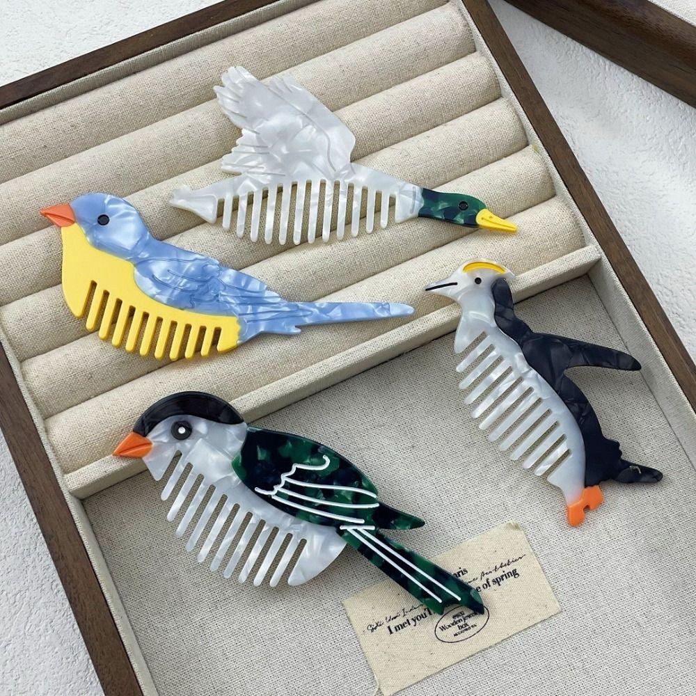 Acetic Acid Cartoon Makeup Comb Fruit Hairdressing Combs Animal Acetate Comb  Dormitory