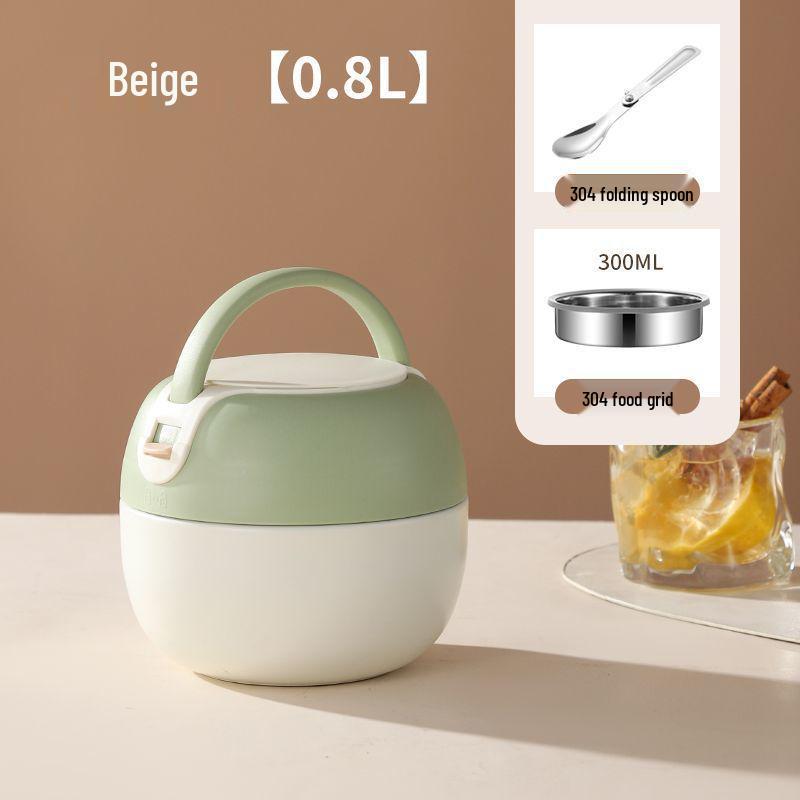 304 Roestvrij Staal Geïsoleerde Dubbelwandige Bento Lunchbox voor Kantoorpersoneel