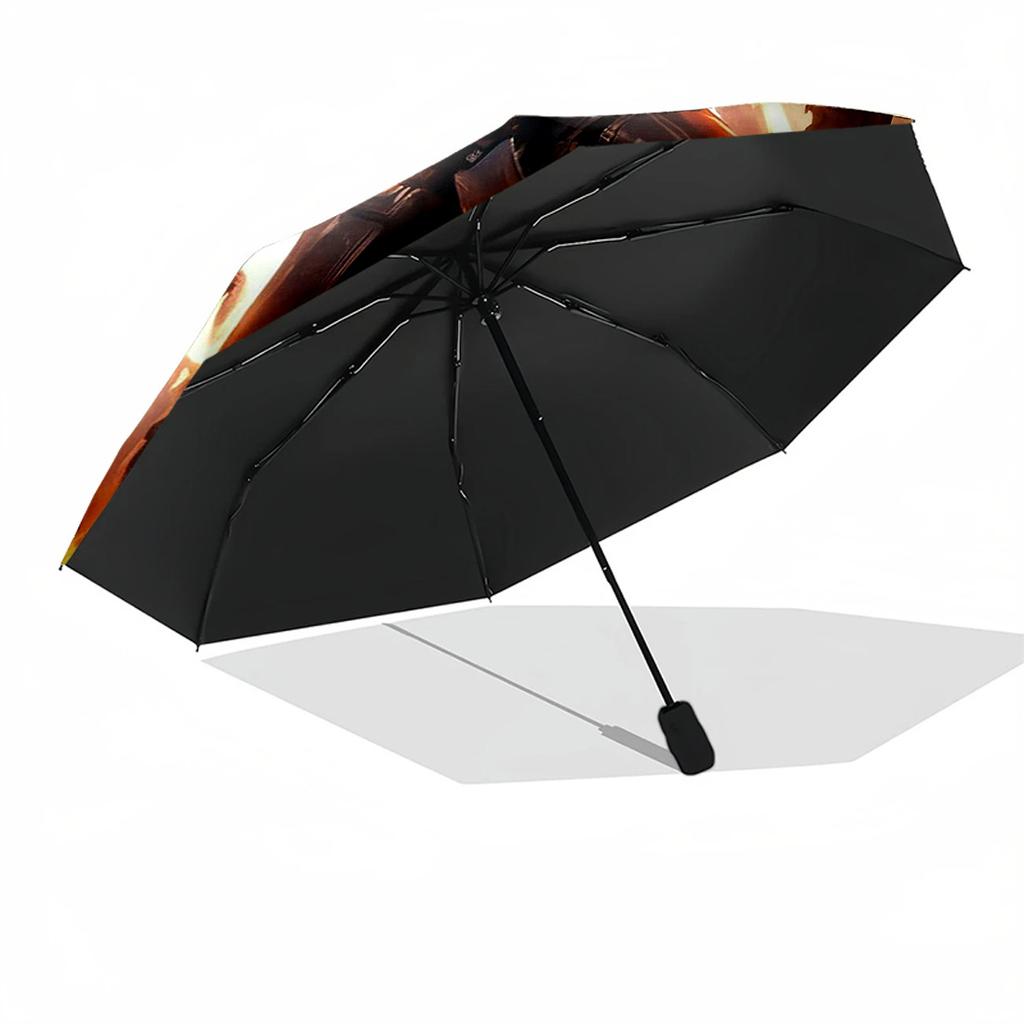 Transformers Optimus Prime Battle Scene Outdoor Automatic Umbrella Compact 8 Rib Design Foldable Design Outdoor Daily Use Vibrant Pattern Umbrella