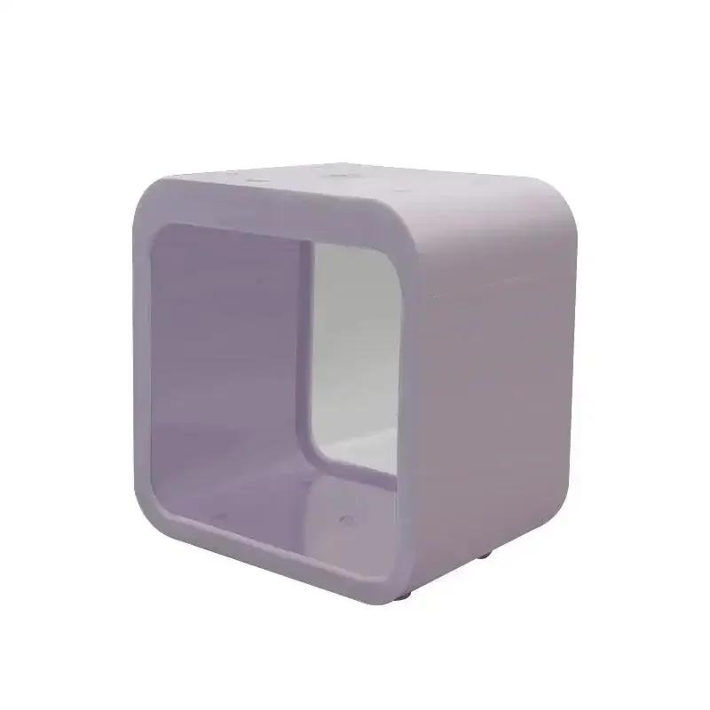 Kreatywne akwarium Przezroczyste małe akwarium LED Światło Betta Hodowla Box Złota rybka Mini akwarium Klocki budowlane Izolacja Box