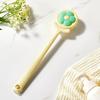 Bath Brush Flower Shape Soft Bristle Long Handle Non-Slip Grip Cleaning Brush Gentle Skin Cleaning SPA Bath Tool Bathroom Accessory