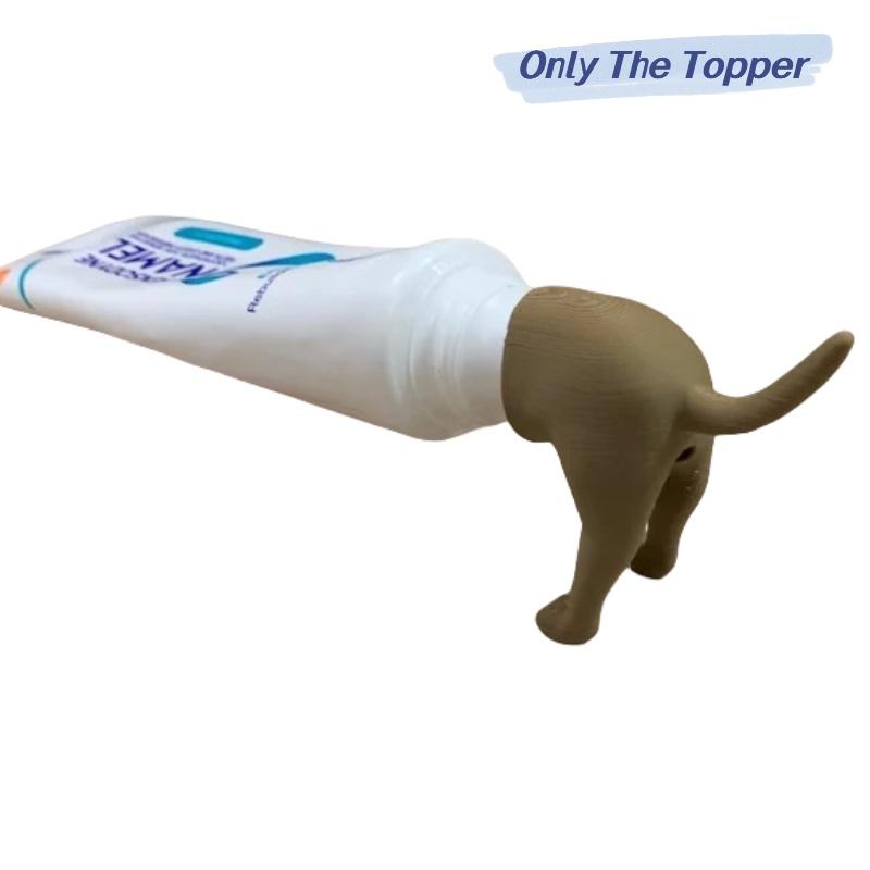 

Смешной Топпер для зубной пасты в виде попы какающей собаки Коричневый Черный Серый 8.7*7.9*3.7см коричневый