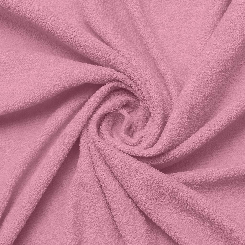Prześcieradło frotte z gumą premium 60x120x10 różowe
