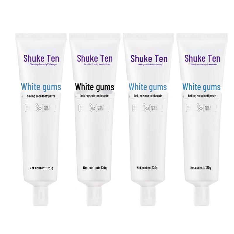 Suke Baking Soda Toothpaste - Whitening & Gentle Care (4 X 120g)