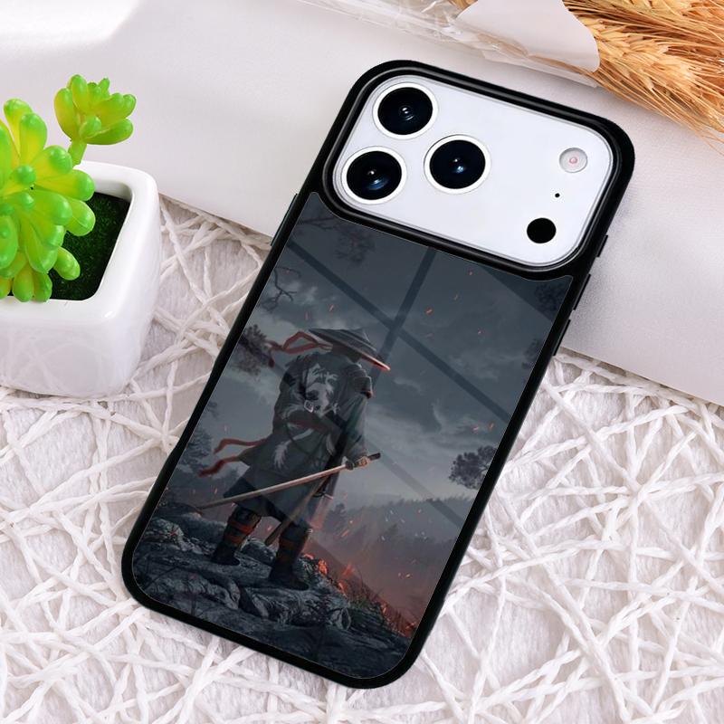 Japan Samurai Ninja Ronin Phone Case for iPhone 17 Air 16 15 11 12 14 13 Pro Max Shockproof Cover