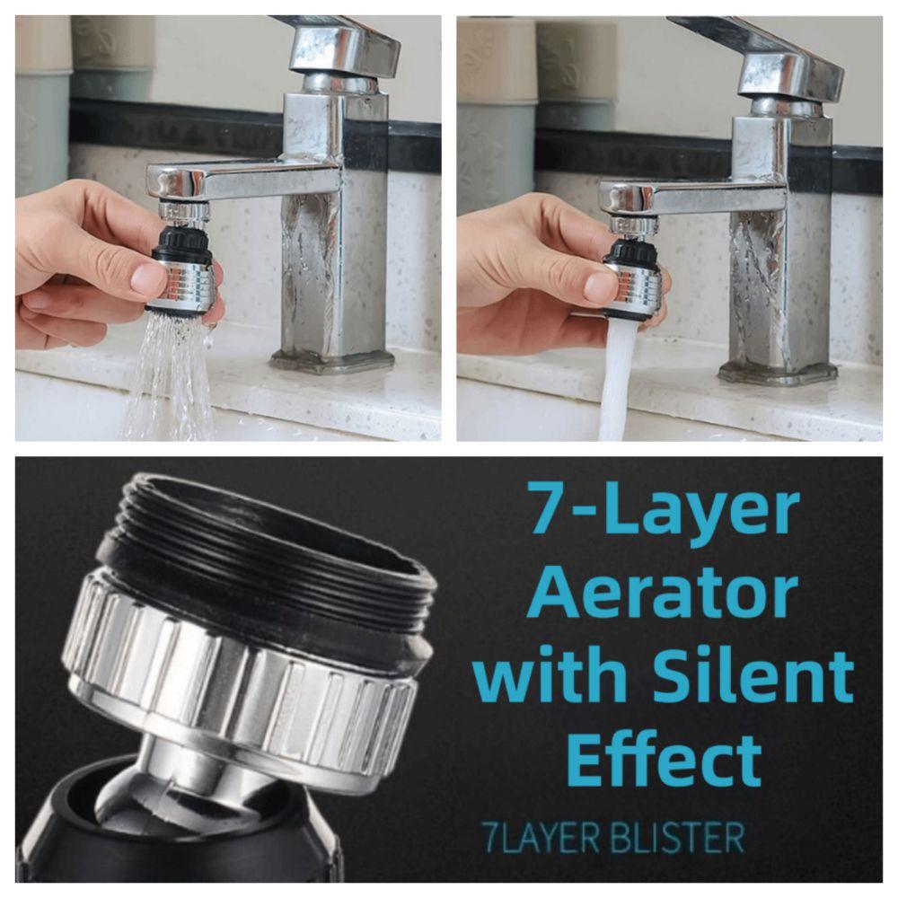 Water Saver Kitchen Faucet Aerator Dual-mode Spray Anti-Splash Sprayer Taps Applications