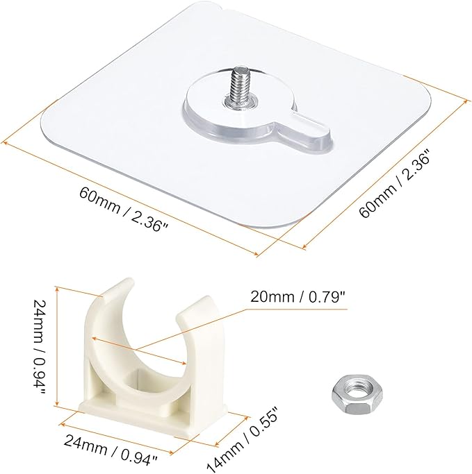 Samoprzylepny zacisk rurowy 16/20/25/32/40/50 mm, łącznik do rur ogrodowych, bez dziurkacza, stały, zatrzaskowy