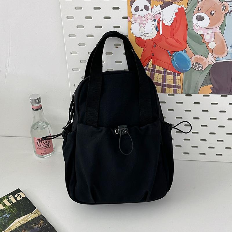 Backpack Women's 2025 New Simple Solid Color Mountain Functional Small Shoulder Bag Outdoor Travel Lightweight Small Backpack for Men