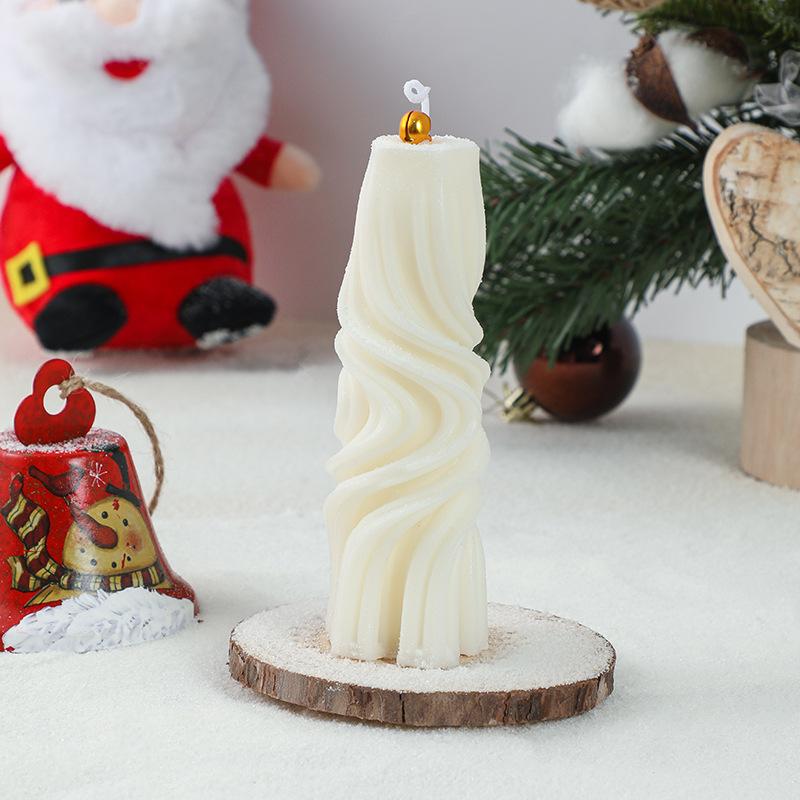 Factory Christmas Souvenirs Christmas Tree-Shaped Geometric Scented Candles Atmosphere Decoration Ornaments