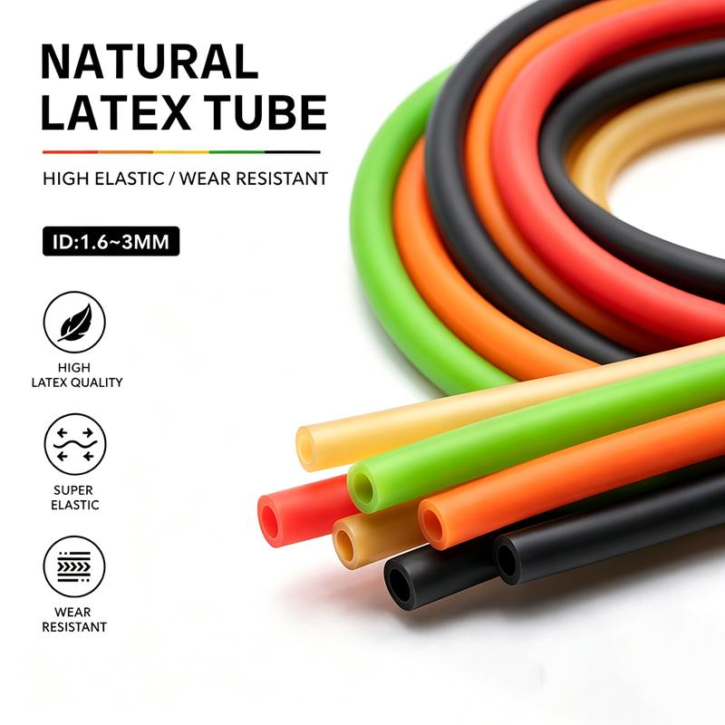 Natural Latex Hose ID1.6/1.7/1.8/2/3mm Wear Resistant High Rebound/chemical Diversion Connection Elastic Hose