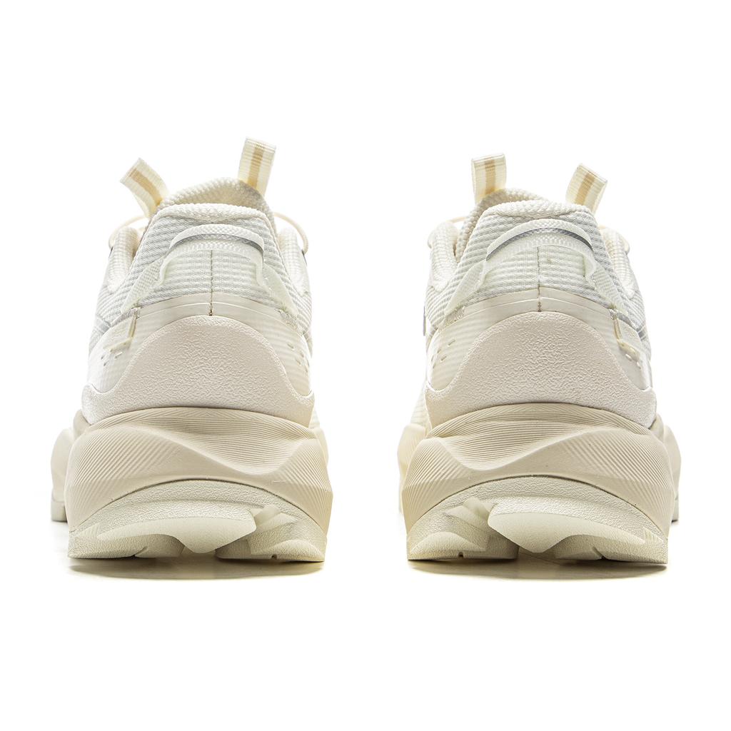 Li Ning Mulan Trend Sports Shock Absorption Rebound Wear Resistant Low Top Casual Shoes Women Casual Shoes White AZGV066-3