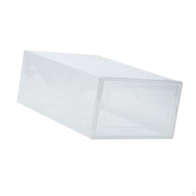 Stapelbare Schuhaufbewahrungsbox, klare Vitrine für Damen, Schrank, Heimgebrauch, Schublade