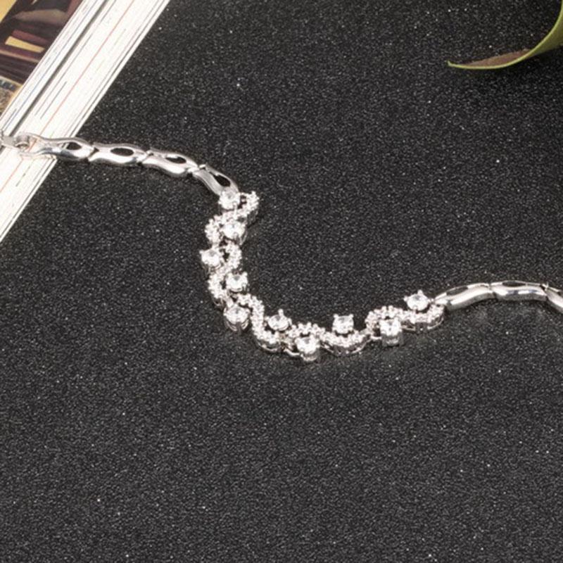 SCIONE Fashion Platinum Gold Bracelet Gold Ladies Accessories