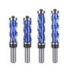 Upper and Lower Bearing Spiral Trimming Cutter 1/2 Shank Woodworking Milling Cutter with Shank with Trimming Unit High Hardness Spiral Milling Cutter