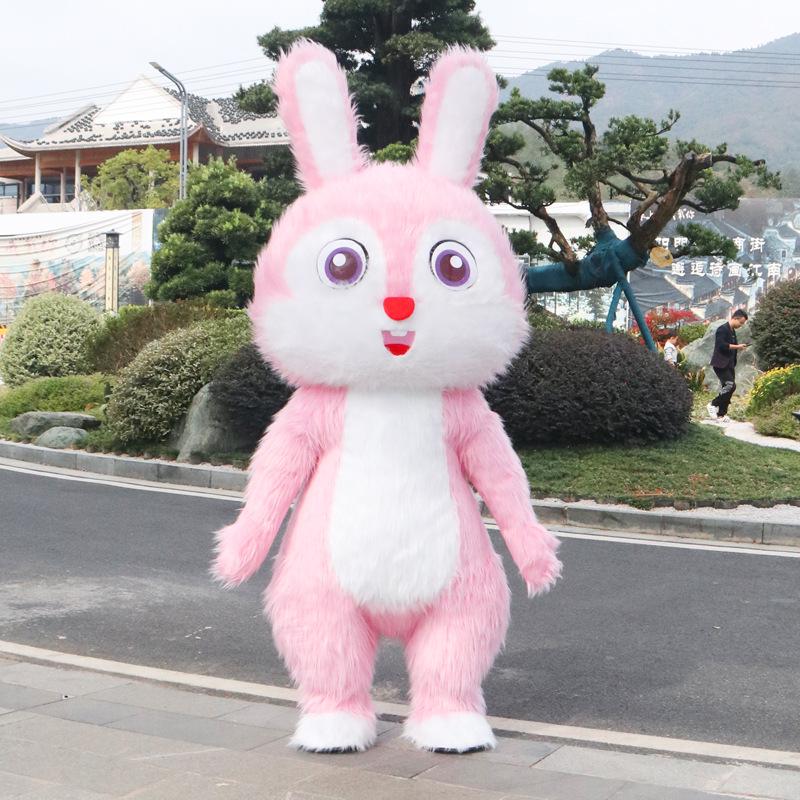 

Надувной костюм талисмана Кролика Зодиака - Взрослый реквизит для новогоднего представления Standard