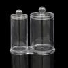 Multipurpose Clear Acrylic Storage Container Set With Lids Qtip Dispenser For Vanity Bathroom Countertop Organization