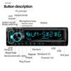 1 Set Colorful Lighting 12V Dual USB Handsfree Call U Disk Car Player Mp3 Music Stereo Adapter Bluetooth Radio Receiver