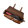 Leather Messenger Bag: Laptop Crossbody Satchel