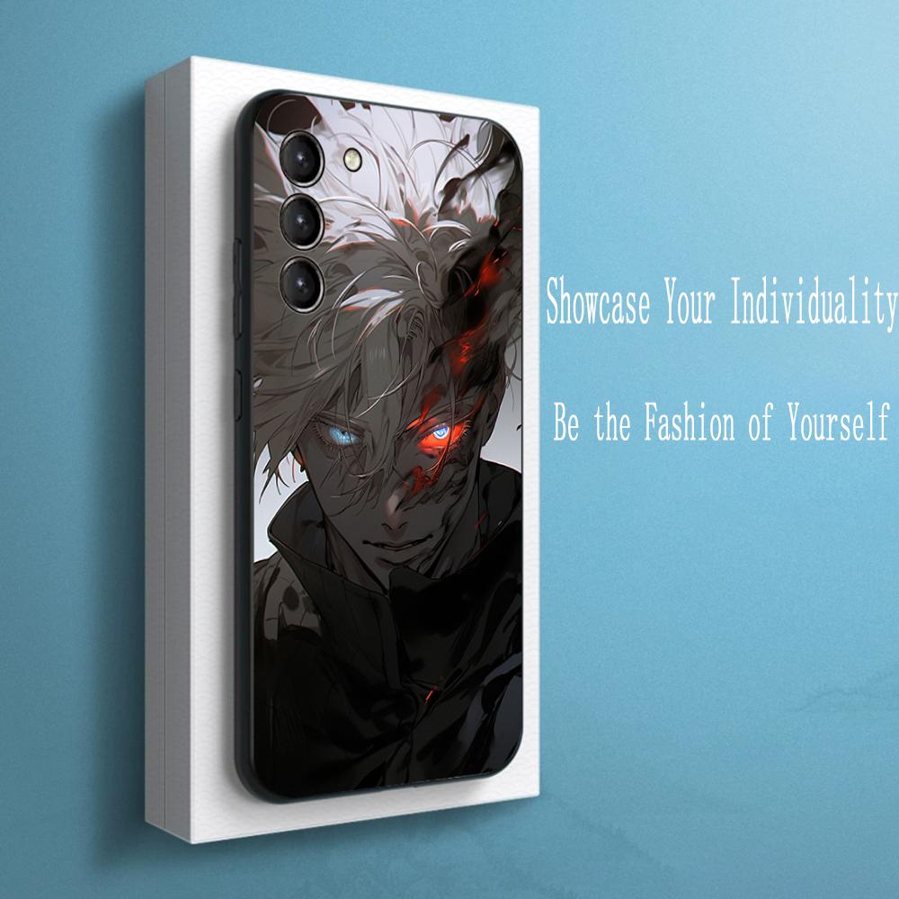 Satoru Gojo Heißer Anime Mann Poster Handyhülle Für Samsung Galaxy S26 S25 S24 S23 S22 S21 Plus Ultra Note20 Weich Schwarz