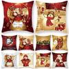 Christmas Cushion Cover Merry Christmas Decorations for Home 2026 Christmas Ornament Navidad Noel Xmas Gifts Happy New Year 2026
