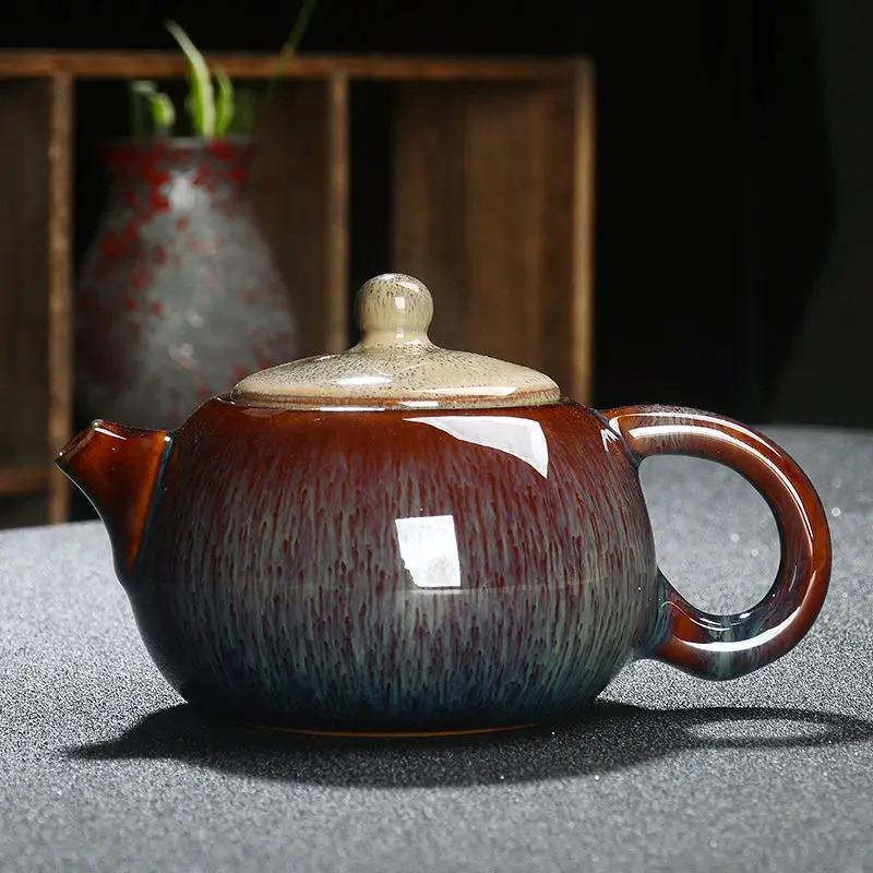 Exquisite Star Glaze Teapot 250ml Ceramic Kung Fu Tea Pot Tea Kettle Teaset Porcelain Teapot Traditional Chinese Teaware