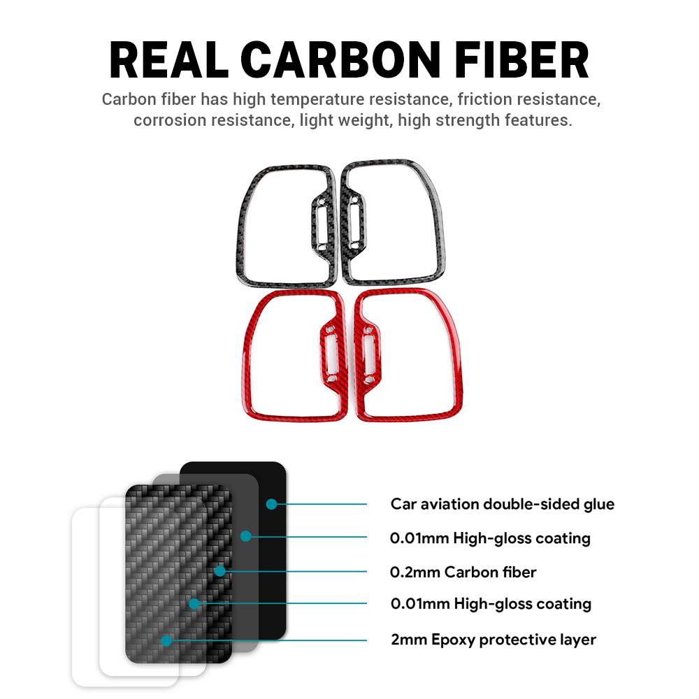 Real Soft Carbon Fiber Sticker For Kia Sportage 2017 2018 2019 LHD RHD Car Side Air Outlet Frame Interior Trim Accessories