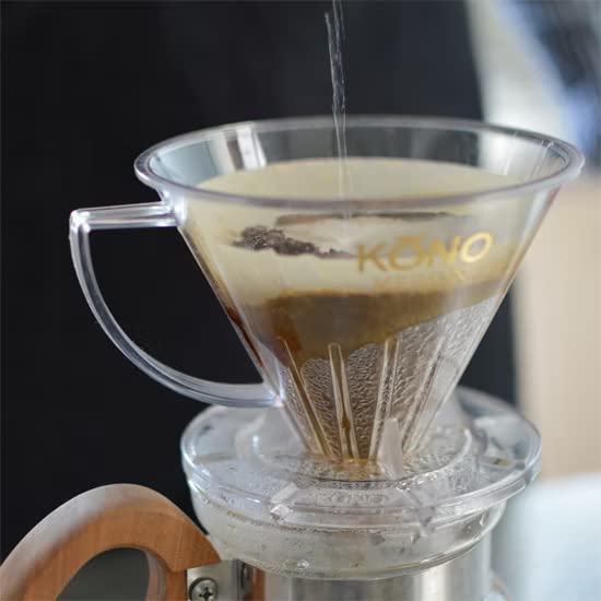 KONO Style Coffee Dripper MDK-21, Coffee Filter MD-25 Set (for 1 To 2 People) Original Paper Towel (8 Sheets Stacked In 4 Sheets)
