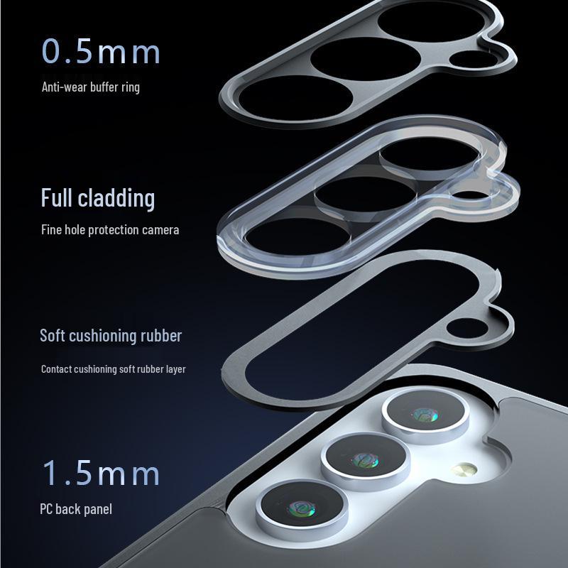 Матовый противоударный чехол для телефона Samsung Galaxy A17 Qi Jia с полной защитой объектива