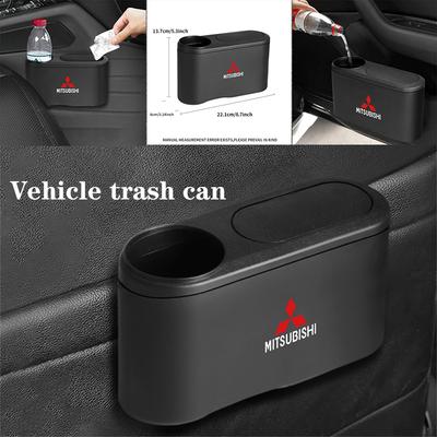 Auto Afvalbak Ophangbaar Voertuig Vuil Stofbak Opbergdoos Prullenbak Voor Mitsubishi RalliArt outlander pajero l200 galant