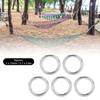 5pcs Round Rings Welded Stainless Steel   Sturdy Hoop for Navigation Boats Outdoor
